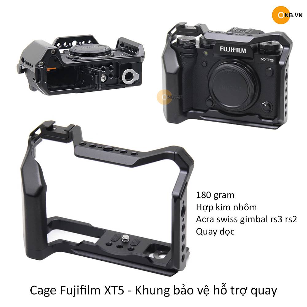 Cage Fujifilm XT5 - Khung bảo vệ X-T5 mới 2023