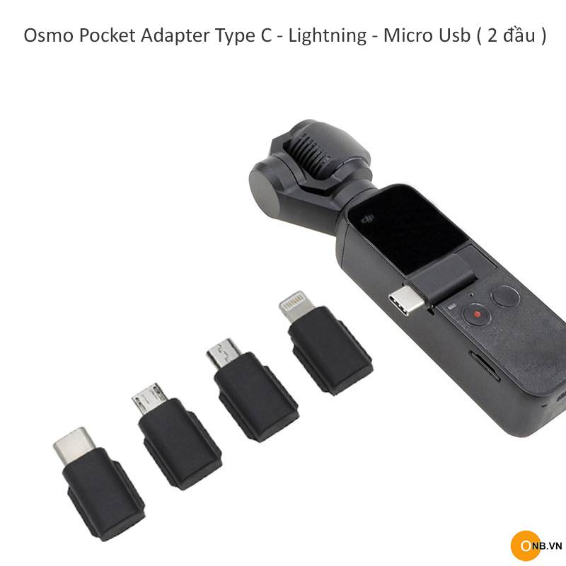 Osmo Pocket Adapter Type C - Lighning - 2 Mirco Usb
