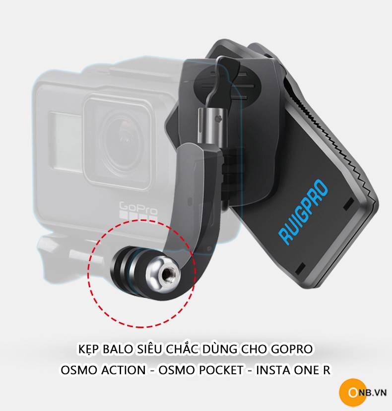 Ruigpro kẹp balo kiểu mới cho Osmo Pocket - Osmo Action - Gopro
