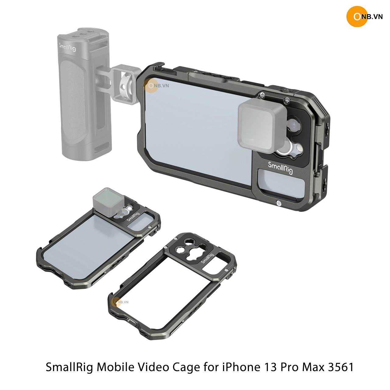 SmallRig Cage iPhone 13 Pro Max - Khung bảo vệ kim loại hỗ trợ quay 3561