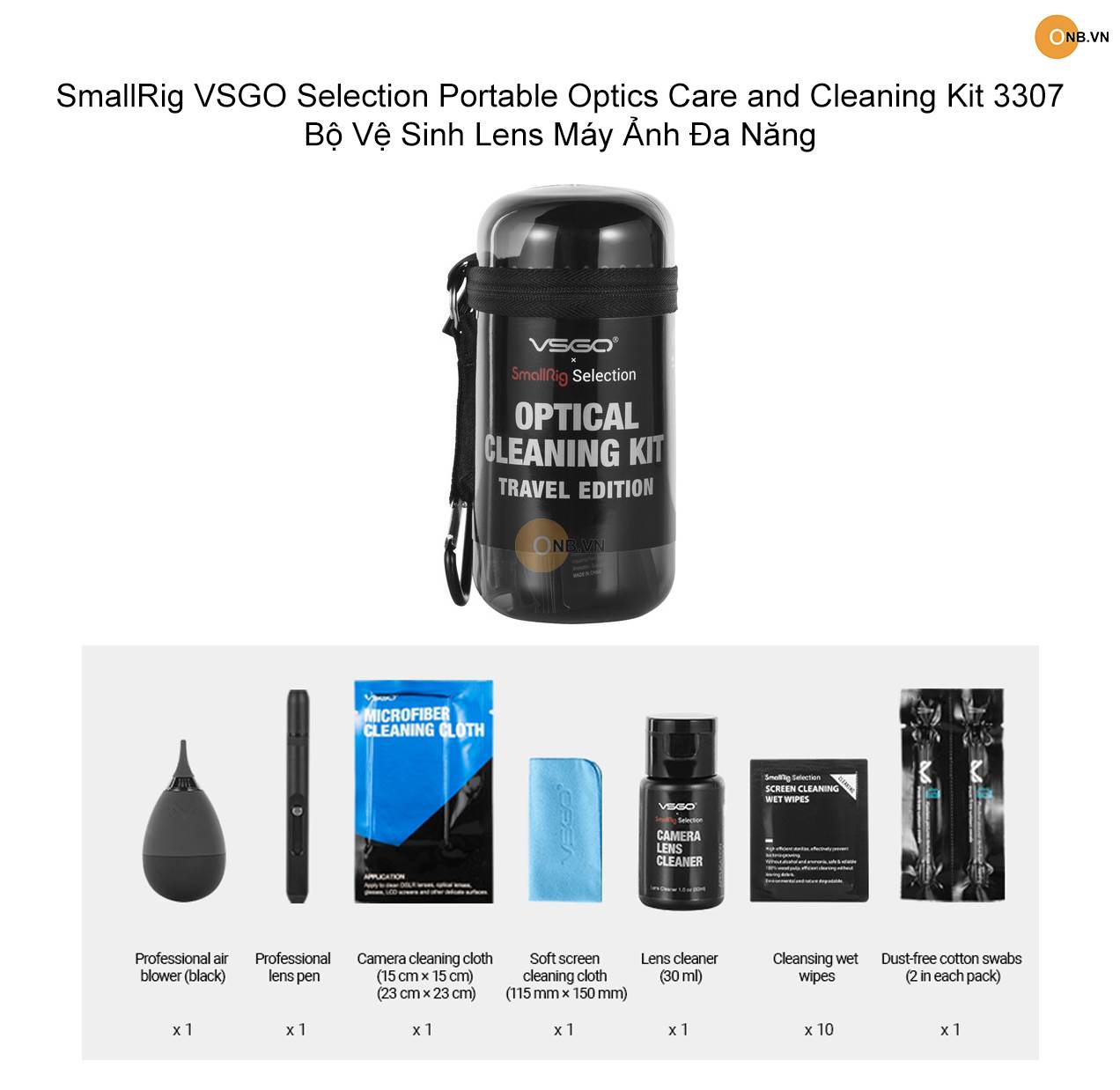 SmallRig VSGO Cleaning Kit 3307 - Bộ Vệ Sinh Ốnh Kính Máy Ảnh Đa Năng