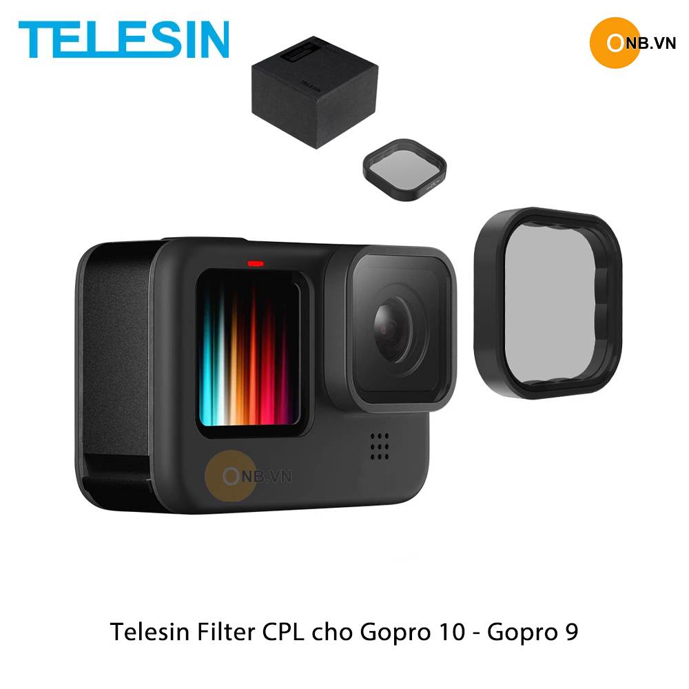 Telesin FIlter CPL cho Gopro 10 - Gopro 9 hỗ trợ quay
