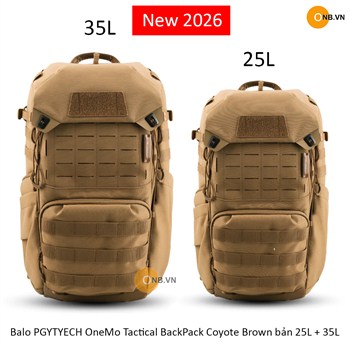 Balo PGYTYECH OneMo Tactical BackPack Coyote Brown bản 25L - 35L