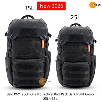 Balo PGYTYECH OneMo Tactical BackPack Dark Night Came bản 25L - 35L