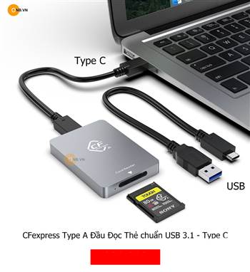 CFexpress Type A Đầu Đọc Thẻ chuẩn USB 3.1 - Type C