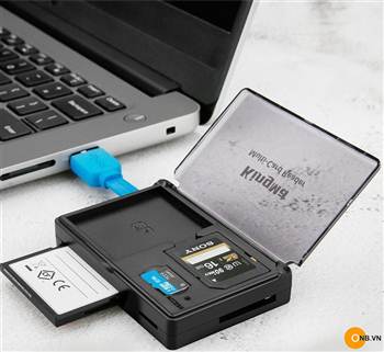 Đầu Đọc Thẻ Kèm Hộp Đựng Thẻ Kingma USB 3.0 Multi Card Reader