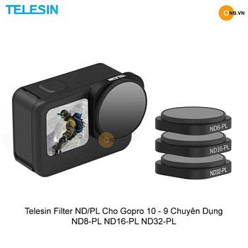 Gopro 10 - Telesin Filter ND-PL 8 16 32 Chuyên Dụng