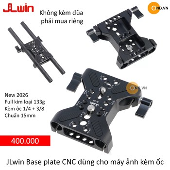 JLWin Base plate dùng cho máy ảnh gắn đũa 15mm kèm ốc
