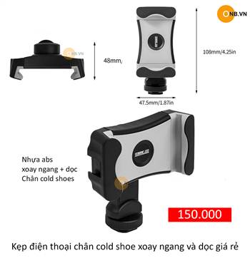 Phone Holder chân cold shoes xoay ngang và dọc giá rẻ