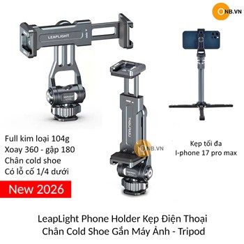 LeapLight Phone Holder Kẹp Điện Thoại Chân Cold Shoe gắn Máy Ảnh - Tripod