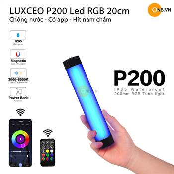 Luxceo P200 RGB Led Stick RGB 20cm - Gậy Led RGB chống nước IP68