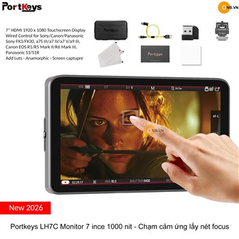 Portkeys LH7C Monitor 7 ince 1000 nit - Chạm cảm ứng lấy nét focus