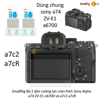 SmallRig Bộ 2 miếng dàn cường lực màn hình Sony Alpha a74 3750