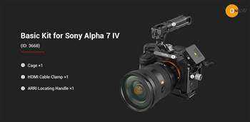Smallrig Cage , L plate cho Sony Alpha A74 a7iv - đã có hàng new 2022