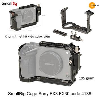 SmallRig Cage Khung bảo vệ Sony FX3 FX30 code 4138