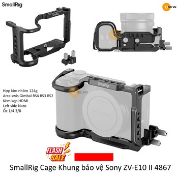 SmallRig Cage Kit Khung bảo vệ Sony ZV-E10 II 4867