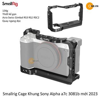 SmallRig Cage Khung Sony Alpha a7c 3081b mới 2023