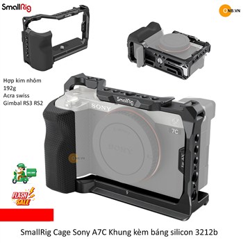 SmallRig Cage Sony A7C kèm báng silicon 3212b