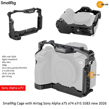 SmallRig Cage with Airtag Sony Alpha a75 a74 a7r5 a7s3 5583