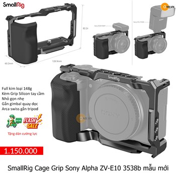SmallRig Cage with Grip for Sony Alpha ZV-E10 code 3538b