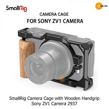 SmallRig Cage Wooden Handgrip Sony Alpha ZV1 2937