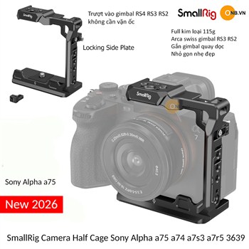 SmallRig Camera Half Cage Sony Alpha a75 a74 a7s3 a7r5 a1 3639