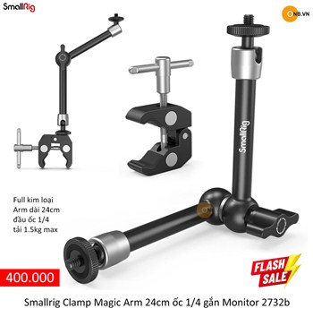 SmallRig Clamp Magic Arm 24cm ốc 1/4 gắn Monitor 2732b