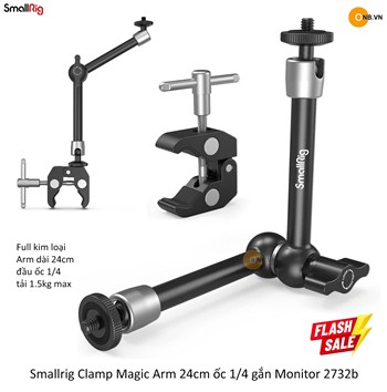 SmallRig Clamp Magic Arm 24cm ốc 1/4 gắn Monitor 2732b