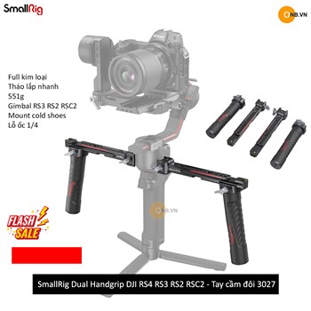 SmallRig Dual Handgrip DJI RS5 RS4 RS3 RS2 Tay cầm đôi 3027