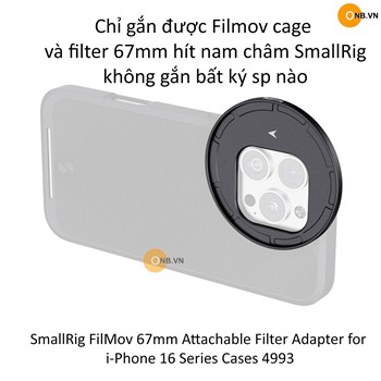SmallRig FilMov 67mm ngàm gắn Filter Adapter i-Phone 16 4993