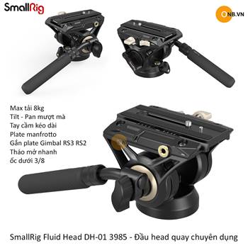 SmallRig Fluid Head DH-01 3985 - Đầu head quay chuyên dụng