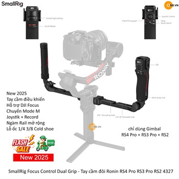 SmallRig Focus Control Dual Grip Tay Cầm Đôi Ronin RS4 Pro RS3 Pro RS2 4327