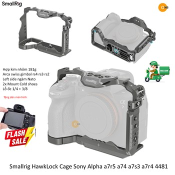 SmallRig HawkLock Cage Sony Alpha a75 a74 a7s3 a7r5 4481