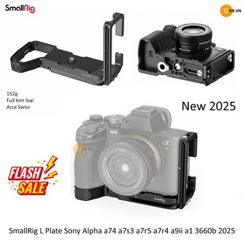 SmallRig L Plate Sony Alpha a75 a74 a7s3 a7r5 a7r4 a9ii a1 3660b 2025