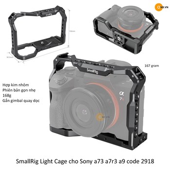 SmallRig Light Cage cho Sony A73 a7III a7r3 A7RIII A9 2918