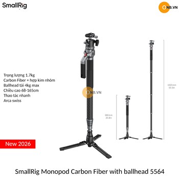 SmallRig Monopod Carbon Fiber with Ball head 5564