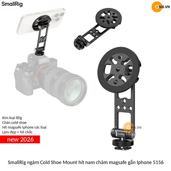 SmallRig Cold Shoe Mount Kẹp Điện Thoại hít nam châm magsafe Iphone 5156
