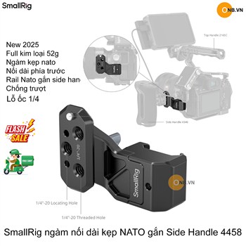 SmallRig ngàm nối dài kẹp NATO gắn Side Handle 4458