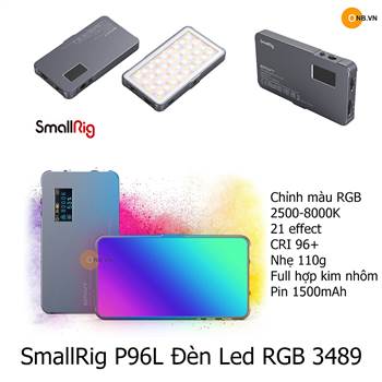 SmallRig P96L Đèn Led RGB chỉnh màu sắc siêu nhẹ 3489
