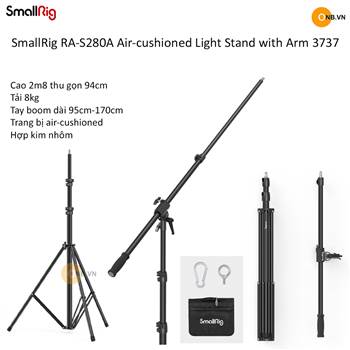 SmallRig RA-S280A Air-cushioned Light Stand with Arm 3737