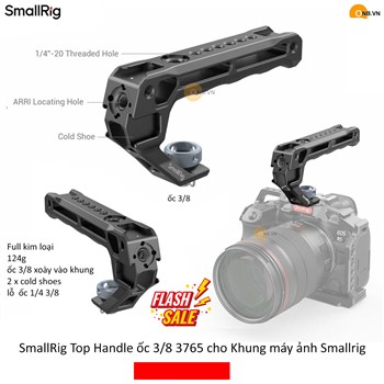 SmallRig Top Handle Lite ốc 3/8 code 3765 cho Khung máy ảnh Smallrig