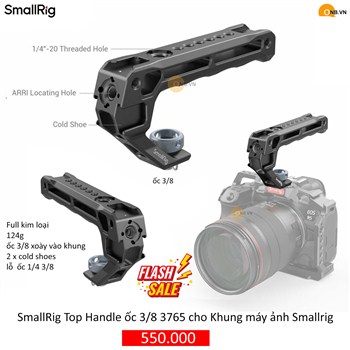 SmallRig Top Handle Lite ốc 3/8 code 3765 cho Khung máy ảnh Smallrig