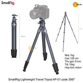 SmallRig Tripod AP-01 3987 - Chân máy ảnh du lịch nhỏ gọn