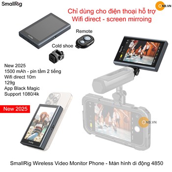 SmallRig Wireless Video Monitor - Màn hình không dây cho Iphone 4850