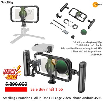 SmallRig x Brandon Li All-in-One Full Khung hỗ trợ quay Iphone 17 16 15 4596