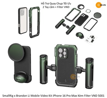 SmallRig x Brandon Li Full Kit iPhone 16 Pro Max Kèm Filter VND 5001