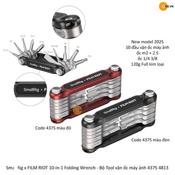 SmallRig x FILM RIOT 10-in-1 Folding Wrench - Bộ Tool vặn ốc máy ảnh 4375 4813