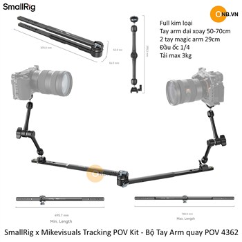 SmallRig x Mikevisuals Tracking POV Kit - Bộ Tay Arm quay POV 4362