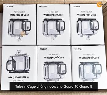 Telesin Cage chống nước Gopro 10 - Gopro 9 new 2022