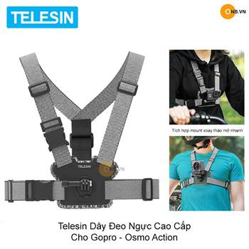Telesin Dây Đeo Ngực Cao Cấp Cho Gopro - Osmo Action